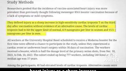 Heart damage from the vaccine.