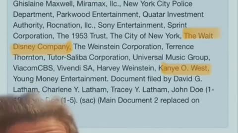 Kanye, (Jay z), Beyoncé,others listed in lawsuit vs Ghislaine/ Harvey/The Walt Disney company. 👀