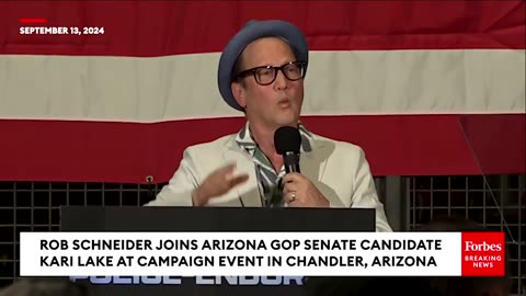 Rob Schneider Lights Into Kamala Harris At Kari Lake Campaign Rally In Arizona. 'She's A Marxist!'