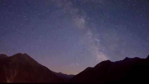 View of sky from river