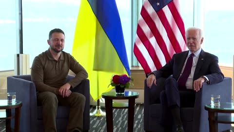 Biden meets Zelenskiy, offers new military aid