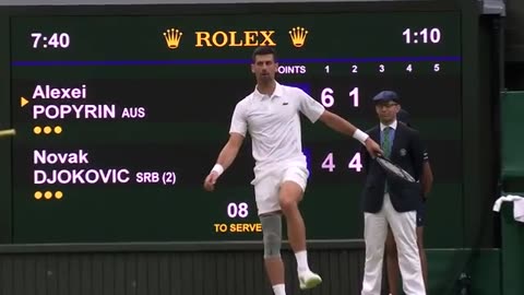 Scenes as Centre Court in Wimbledon reacts to England's win on penalties