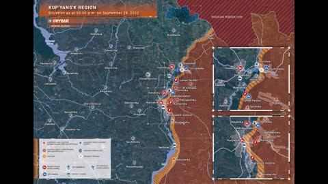 Situation in #Kupyansk Direction at 15:00 on 28 Sep 2022