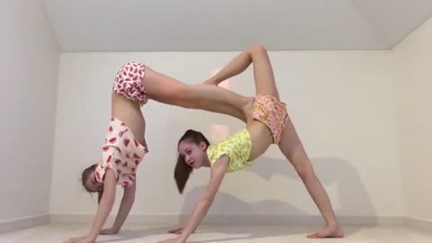 Yoga challenge russian girls