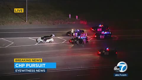 CHP PURSUIT OF TESLA DRIVER