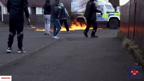 Fire bombs thrown in Londonderry on the eve of Biden's visit to Northern Ireland