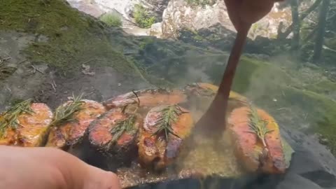 The Most Favorite Fish Recipe Cooked in Outdoor.