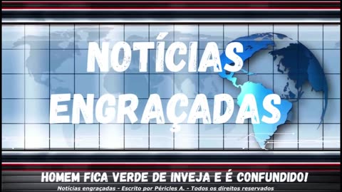 Notícias engraçadas: Homem fica verde de inveja e é confundido!