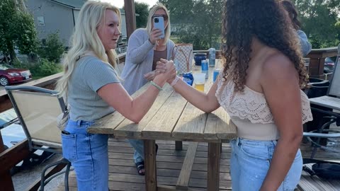 Woman Breaks Her Arm During Arm Wrestling Match