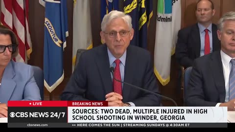 Merrick Garland about school shooting in Georgia