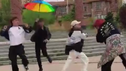 Umbrella Funny Dance