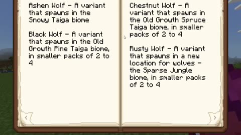 Rare Wolves in Minecraft: Discovering the Chestnut and Rusty Wolves