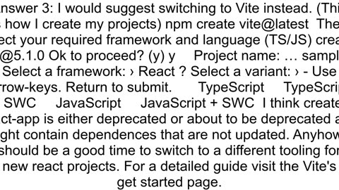 Facing Issue While creating a new react project