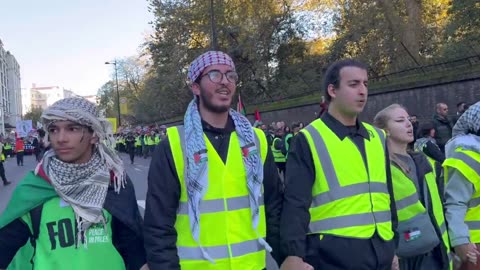 London protest Didn’t take long for the hateful antisemitic chanting to begin….