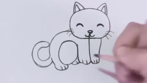 Step-by-step How I Turned The word Cat INTO a Cartoon cat!