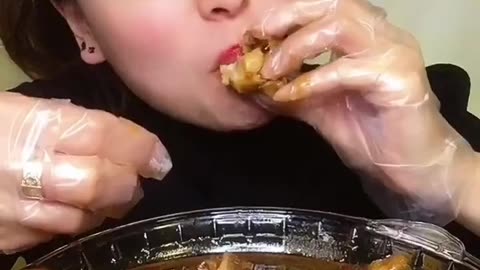 New vlog video Spicy Chicken Eating#foodie #foodmukbangasmr #food#foodi