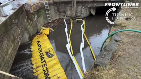 Eastern Palestine: local waters being filtered this morning