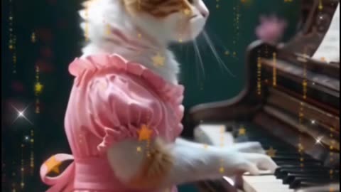 Adorable Cat Plays Piano Like a Pro! 🎹🐱