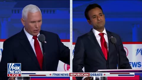 Vivek laughs at pence over answar to pardoning trump