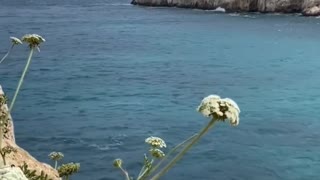 Spectacular sea and island view from the top of the mountain