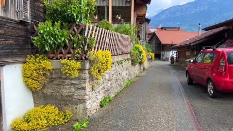 Switzerland village , Beautiful Nature of GOD