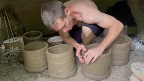 Primitive Technology: Purifying Clay By Sedimentation and Making Pots