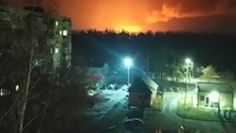 A fire broke out at the Tambov Powder Plant in Russia. Local telegram channels