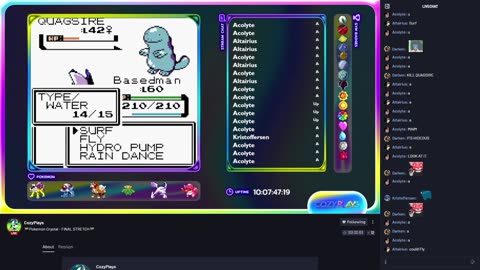 Night Team Beats Misty! - Cozy.tv Plays Pokémon Crystal