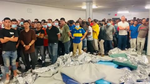 NEW: Video courtesy of Rep. Tony Gonzales office shows significant overcrowding ILLEGAL IMMIGRANTS 👀