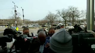 Jussie Smollett arrives for sentencing hearing