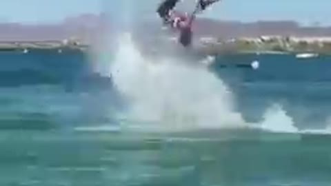 Viral Water bike stunts video