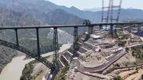 World's Highest River Bridge Chenab Bridge