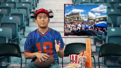 Ronny Chieng Roasts America’s Love for Football and Tailgating in AMERICA WTF The Daily Show