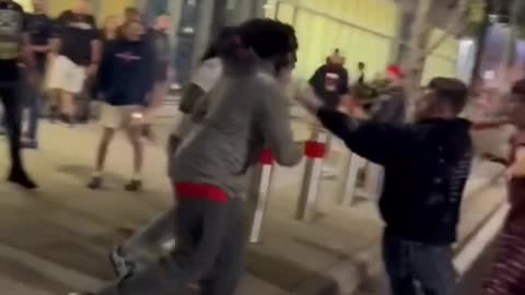 Sidewalk Scuffle