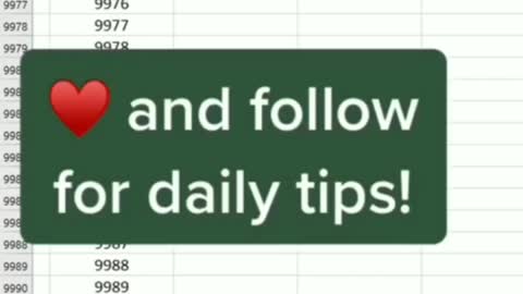 Tips And tricks (Microsoft Excel)