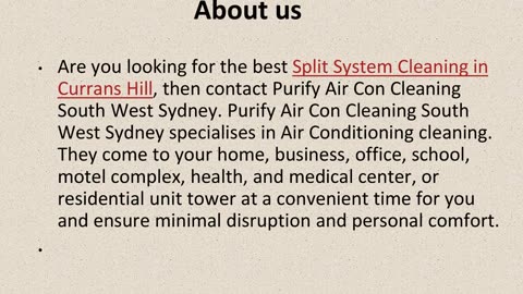 Best Split System Cleaning in Currans Hill.