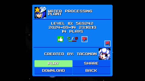 Mega Man Maker Level Highlight: "Water Processing Plant" by TacoMan