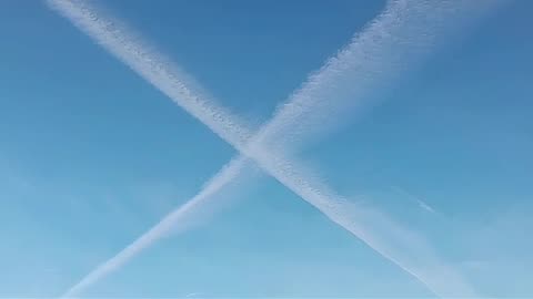 X in the sky in north birmingham uk 18.4.24