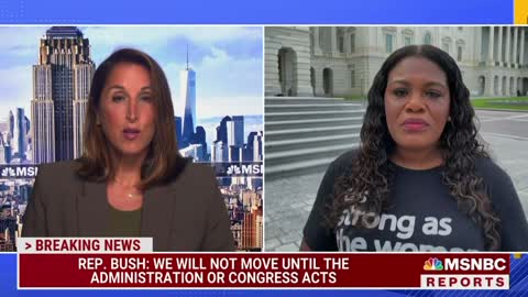 Rep. Cori Bush pretends to cry on live TV.