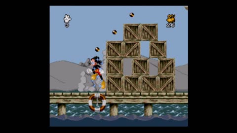 Mickey mania super nintendo begin - steamboat willie