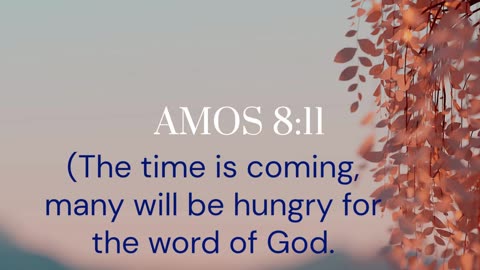 Hungry for the Word of God