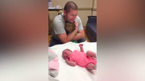 Funny Siblings First Meeting Newborn Baby #2 - WE LAUGH