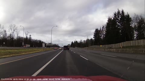 Truck loses load of Styrofoam