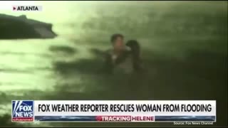 Fox News Reporter Saves Woman from Drowning Live on Air As Hurricane Helene Devastates Southeast