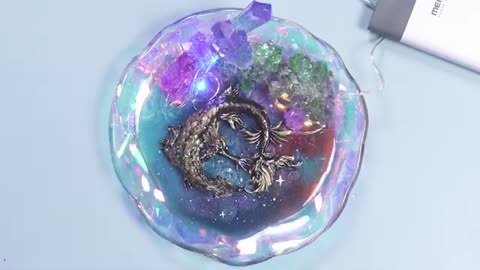 🐲DIY Resin Dragon Crystal Jewelry Trinket Dish Using Silicone Mold With Cool Design