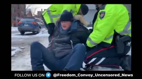 The guy steals a Canadian Flag from this 13 year old - Attacks Father - Gets Beat Down