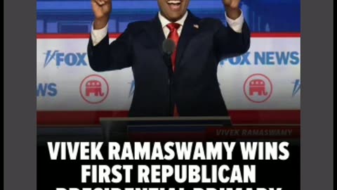 Vivek ramswamny congrats presdencial debates congrats to him 8/25/23