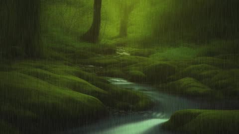 Rain in the forest