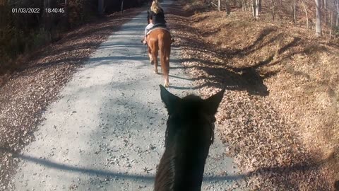 riding before sunset