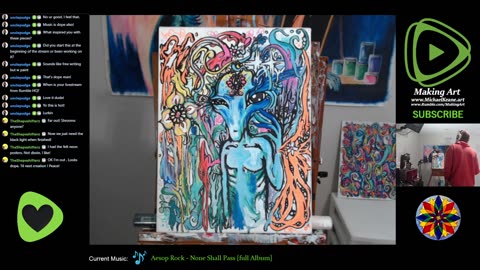 Live Painting - Making Art 7-13-23 - Art is Fun